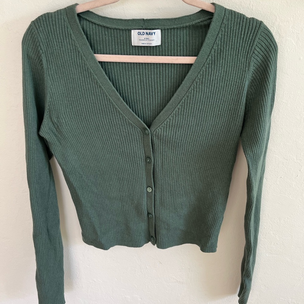 Old Navy green lightweight cardigan